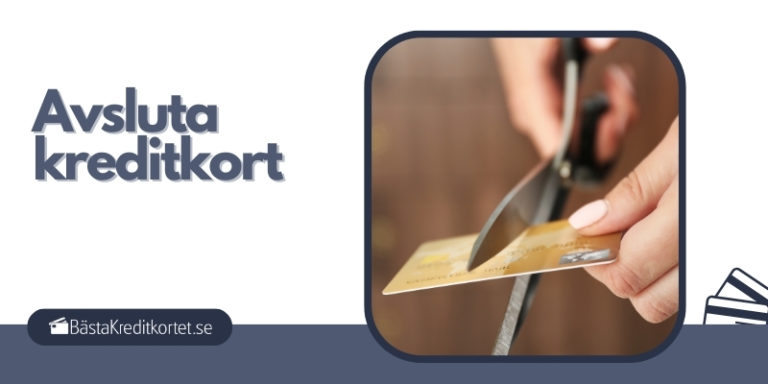 Avsluta kreditkort