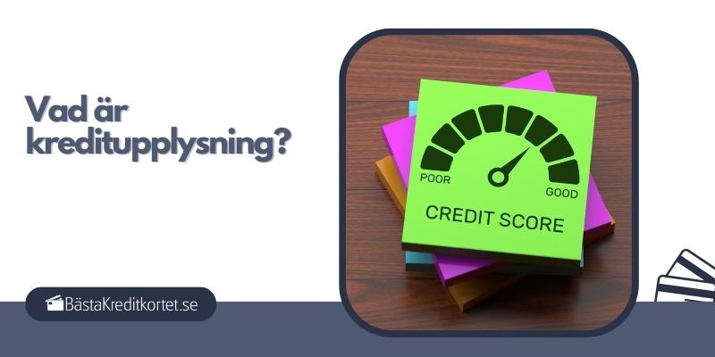 Vad är kreditupplysning