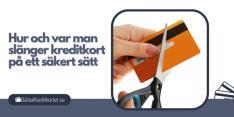 Var slänga kreditkort